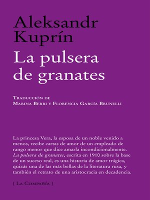 cover image of La pulsera de granates